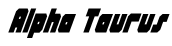 Alpha Taurus font
